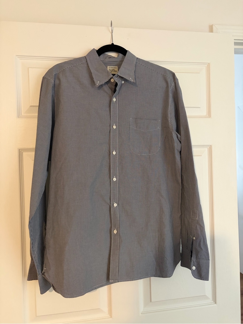 Men's J Crew 100% Cotton Slim Fit Long-Sleeve Button-Down Shirt